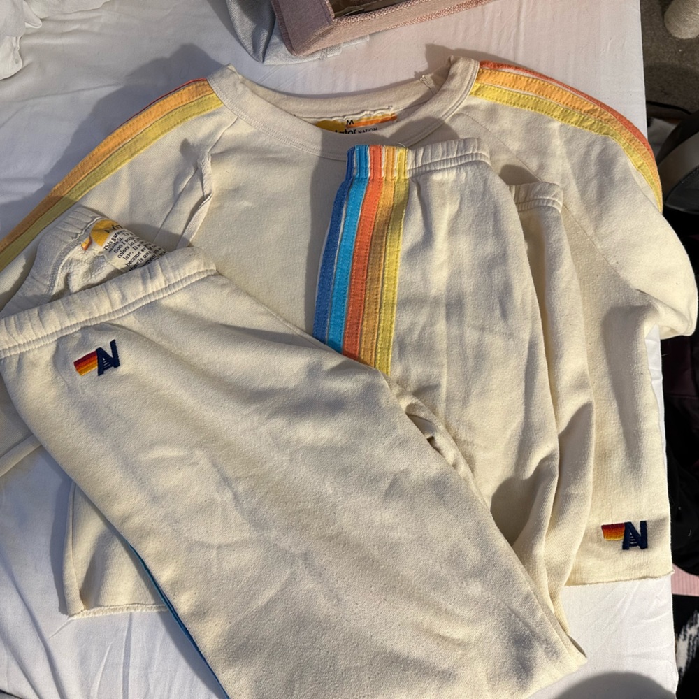aviator nation sweatshirt and sweatpants set